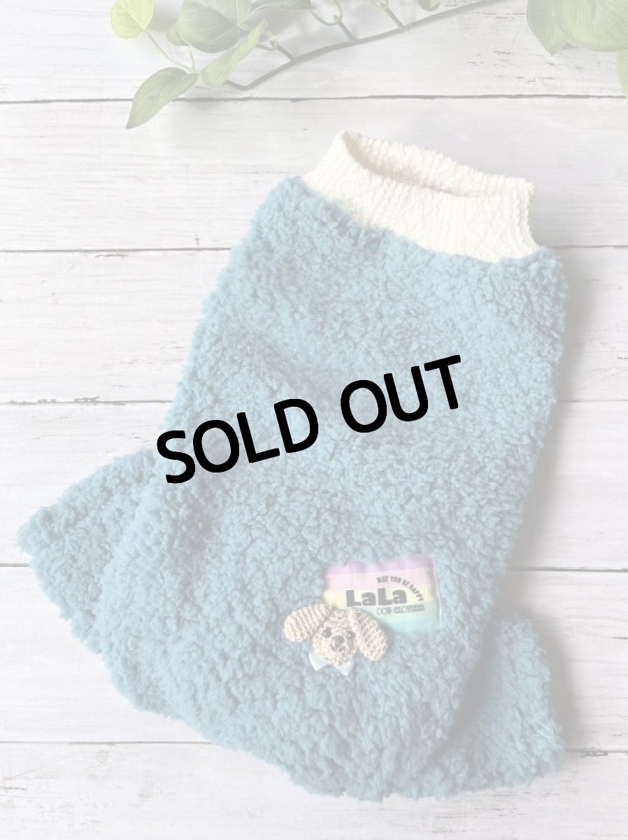 画像2: ふわもこロンパース（ブルー） (2)