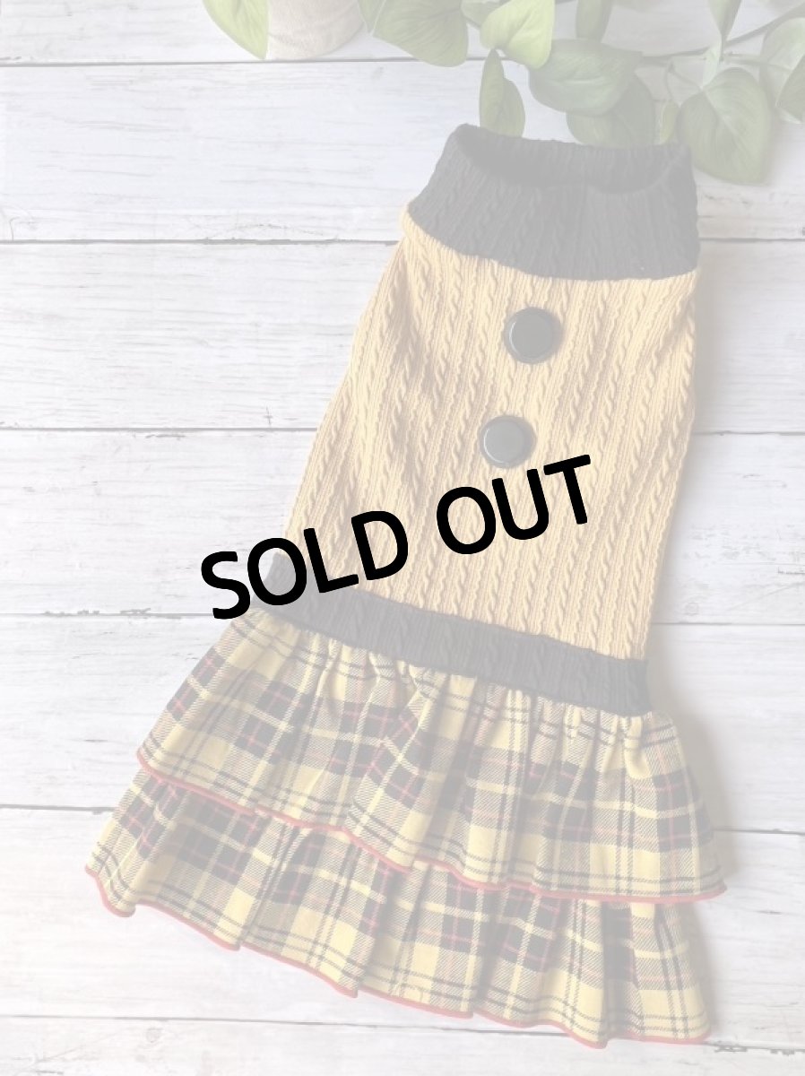 画像2: アラン♪マスタードワンピ【パンツでもOK】 (2)