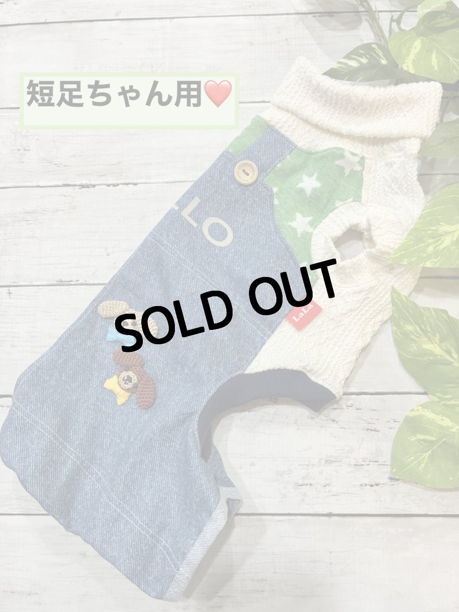 画像4: 【D5】重ね着風ロンパース（グリーン星） (4)