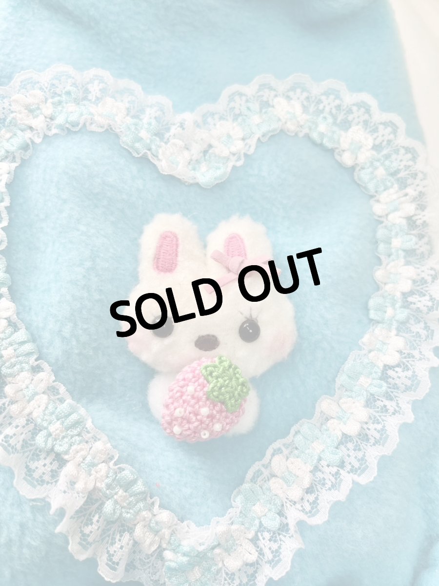 画像2: 【CY/KC】ハートうさぎ♪うねうねワンピ（ブルー） (2)