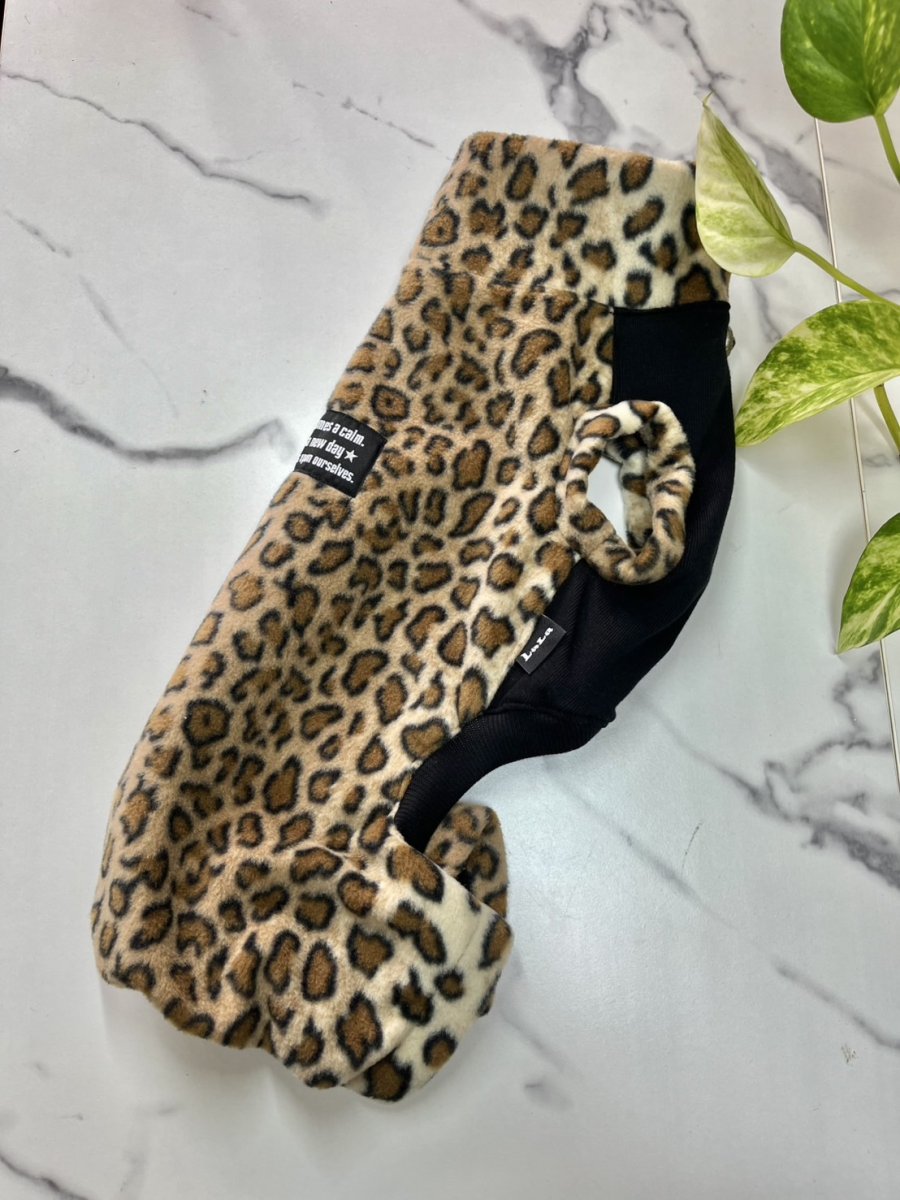 画像2: 【D1】ヒョウ柄♪ロンパース (2)