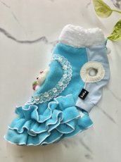 画像4: 【CY/KC】ハートうさぎ♪うねうねワンピ（ブルー） (4)