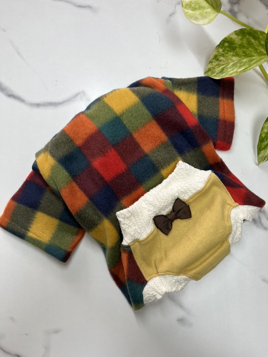 画像3: 【TS1】ブロックチェックロンパース♪ (3)