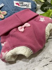 画像4: 【D4】重ね着風ロンパース（ピンク星） (4)