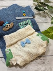 画像3: 【D5】重ね着風ロンパース（グリーン星） (3)