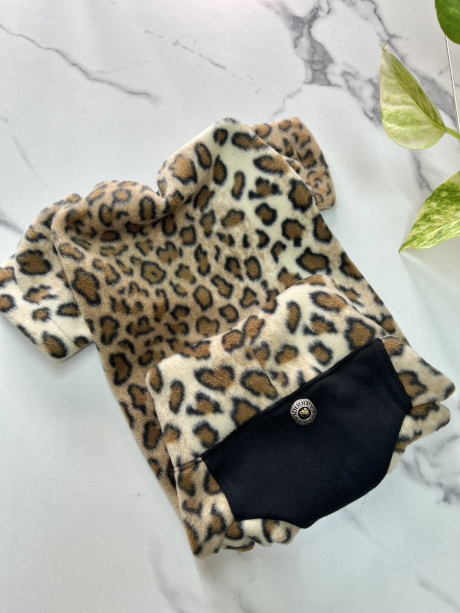 画像3: 【D1】ヒョウ柄♪ロンパース (3)