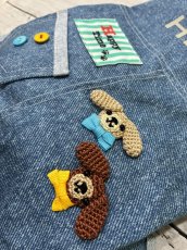 画像2: 【D5】重ね着風ロンパース（グリーン星） (2)