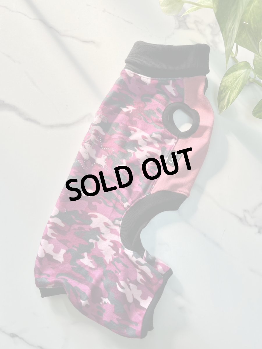 画像5: 【KC】迷彩ロンパース(ピンク) (5)