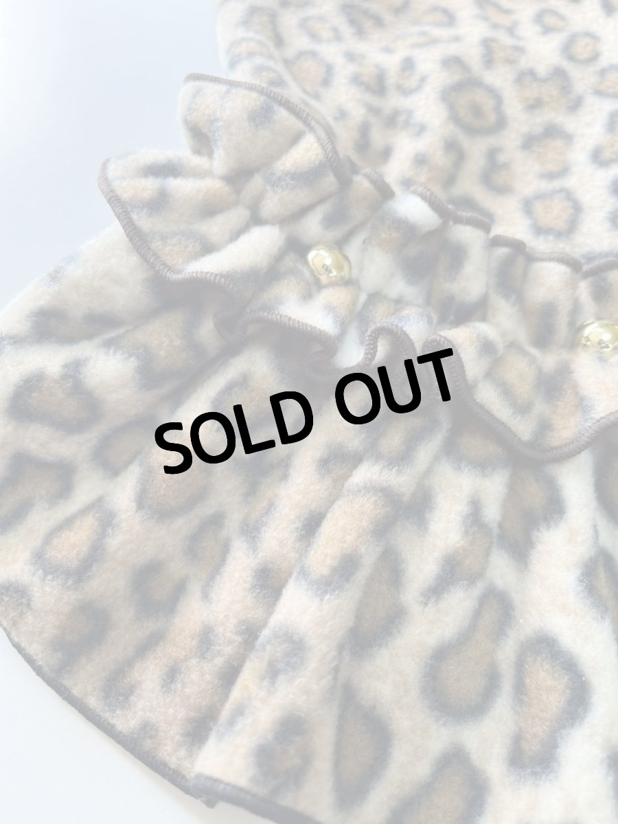 画像2: 【D9】ヒョウ柄（BIGリボンワンピ） (2)