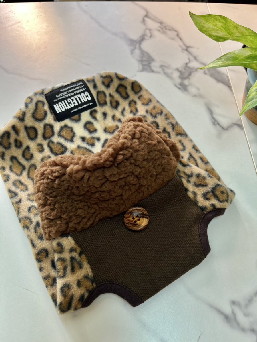 画像3: 【D/TS】ヒョウ柄（茶色ボア） (3)