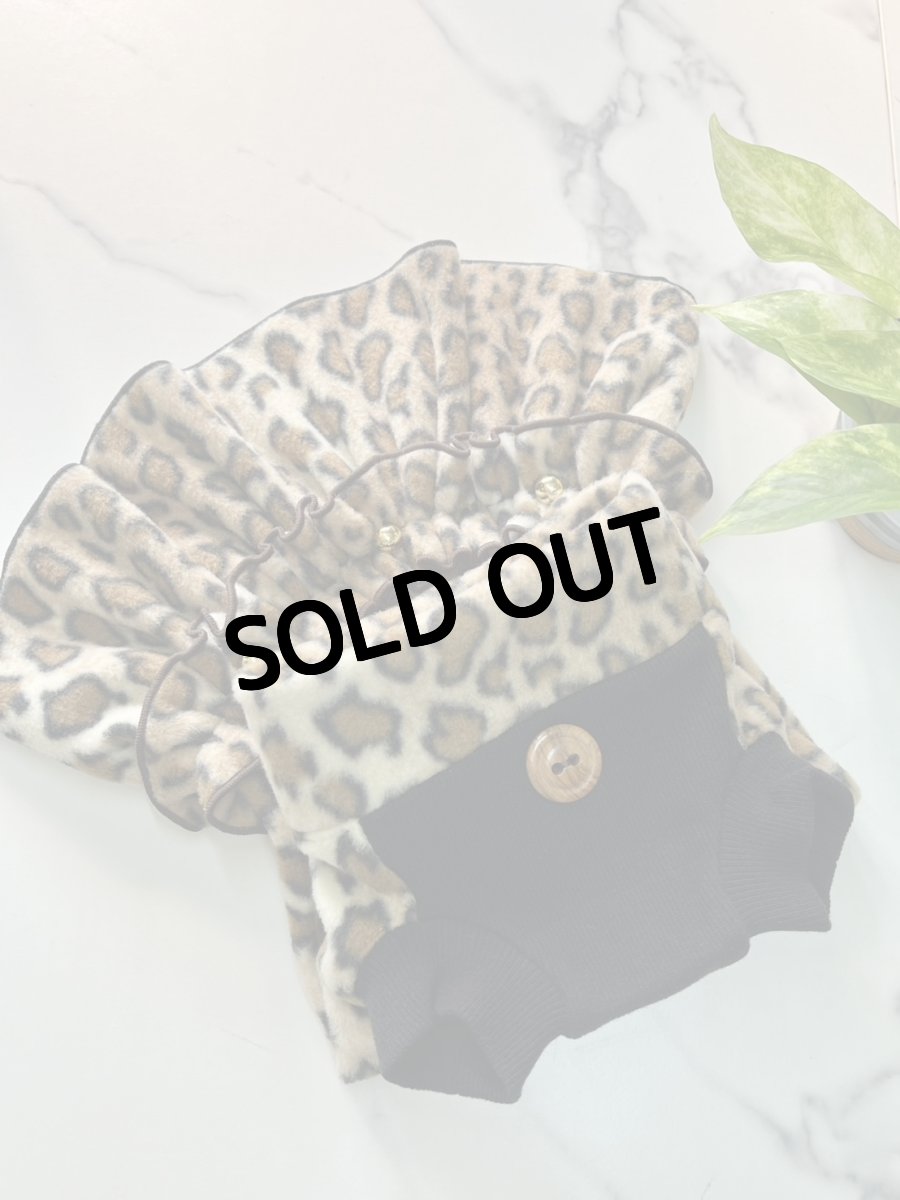 画像4: 【D9】ヒョウ柄（BIGリボンワンピ） (4)