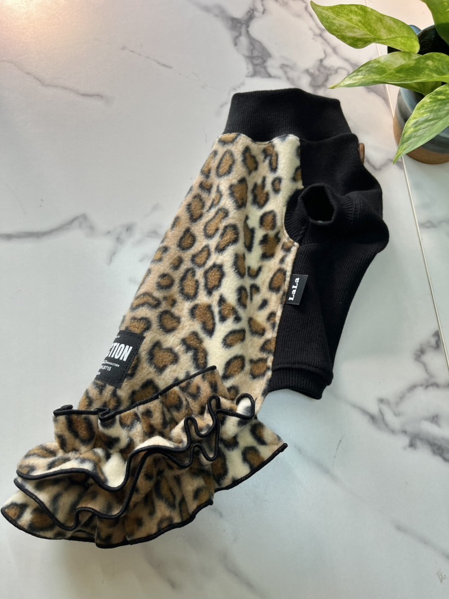 画像3: 【KC】ヒョウ柄ワンピ（うねうね） (3)