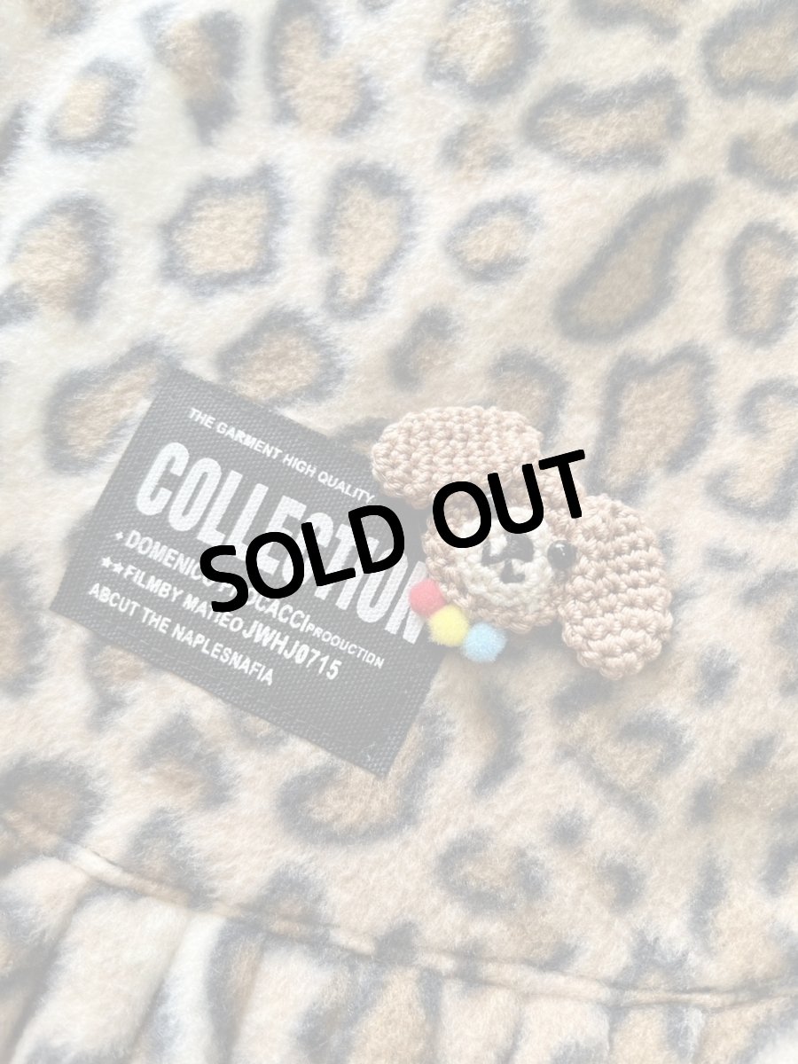 画像2: 【D10】ヒョウ柄（茶色ボアワンピ） (2)