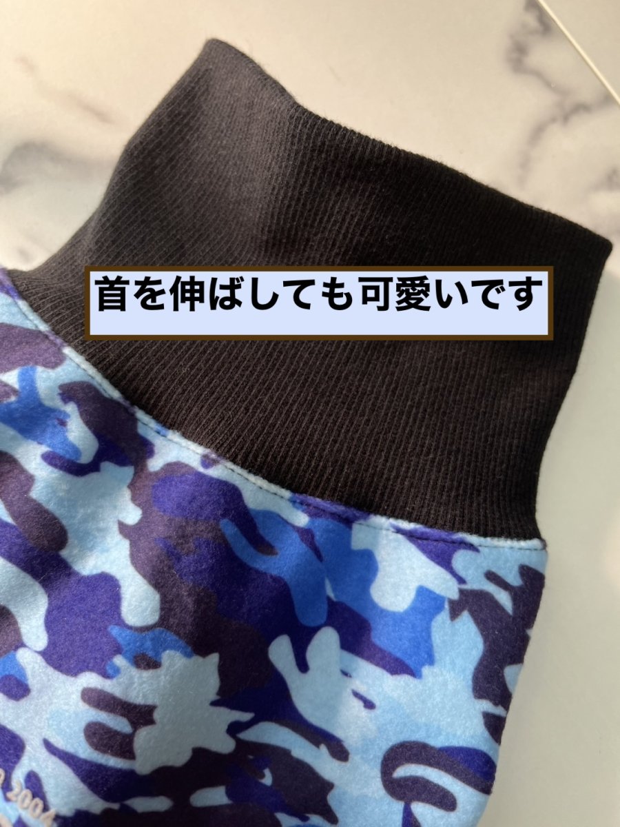 画像3: 【D11】迷彩ロンパース（青） (3)