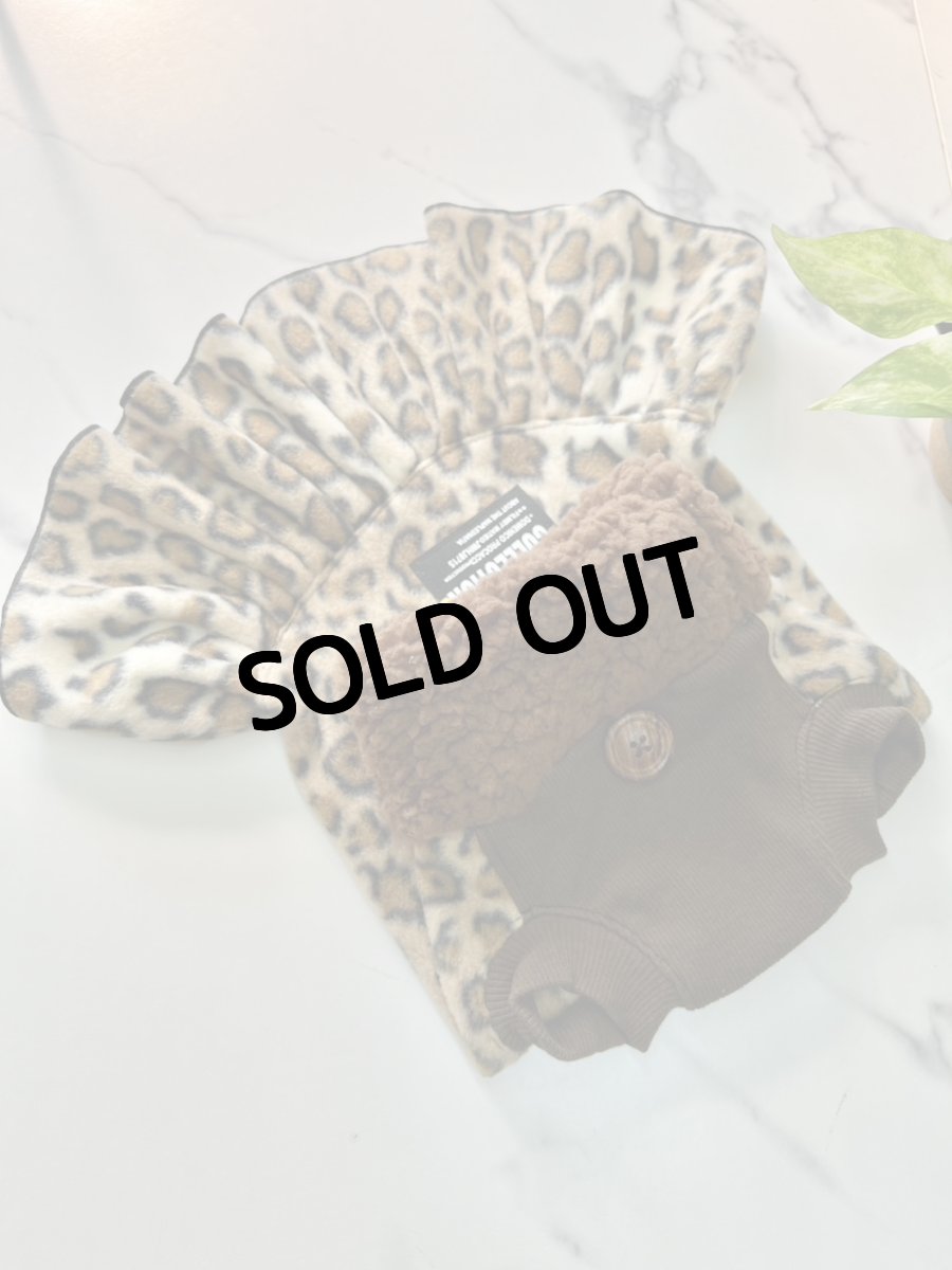 画像3: 【D10】ヒョウ柄（茶色ボアワンピ） (3)