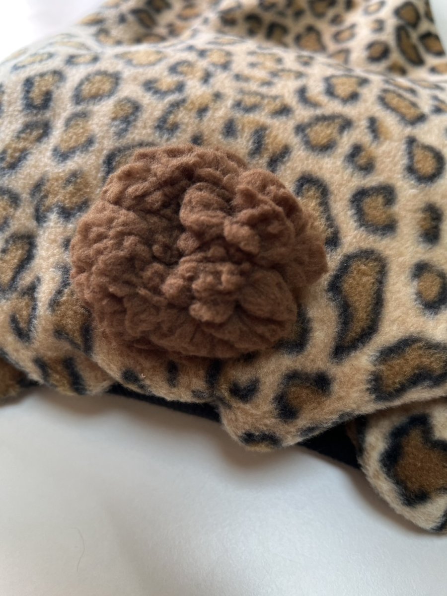 画像2: 【D7】ヒョウ柄♪ロンパース(しっぽあり) (2)