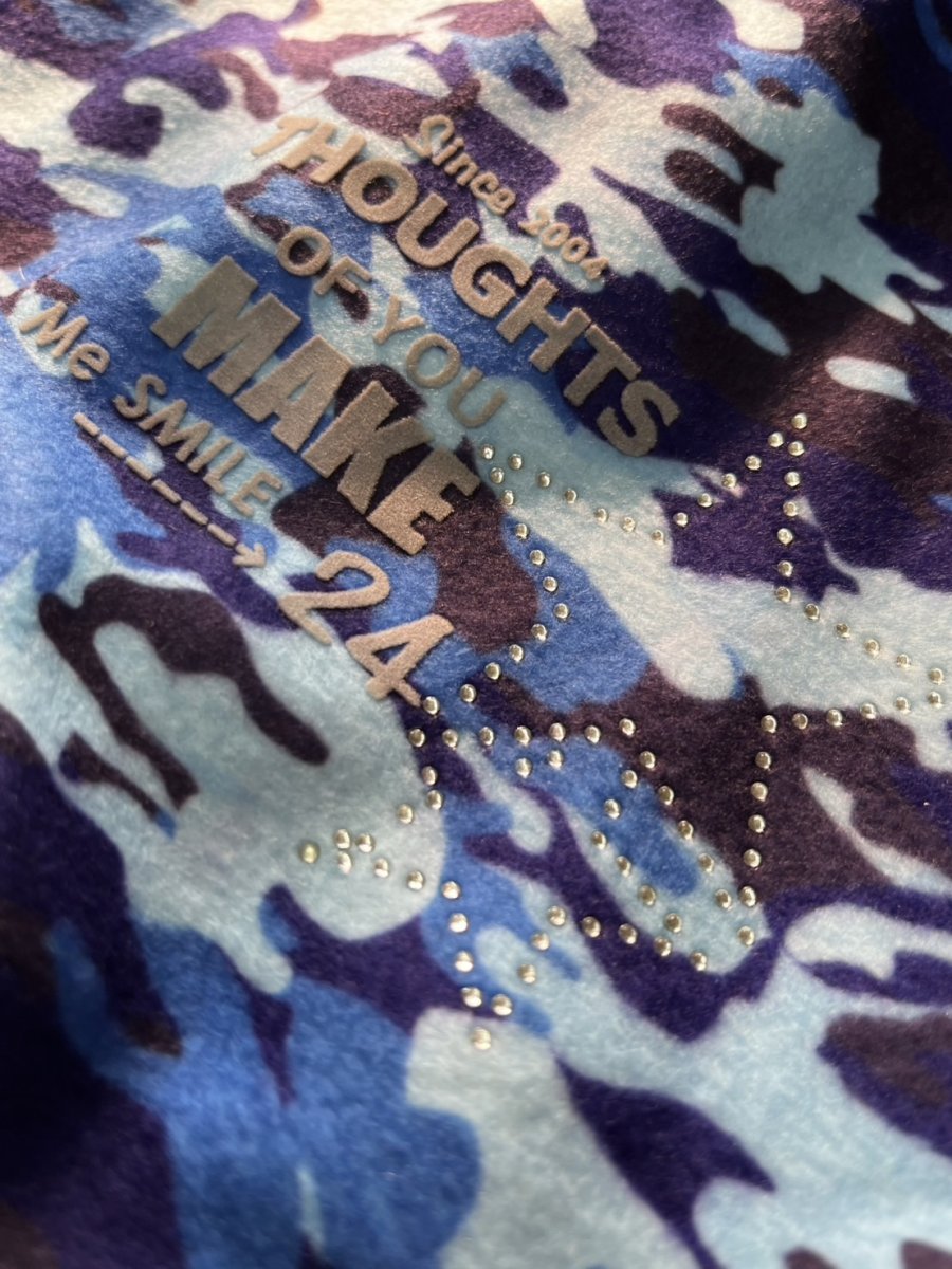 画像2: 【D11】迷彩ロンパース（青） (2)