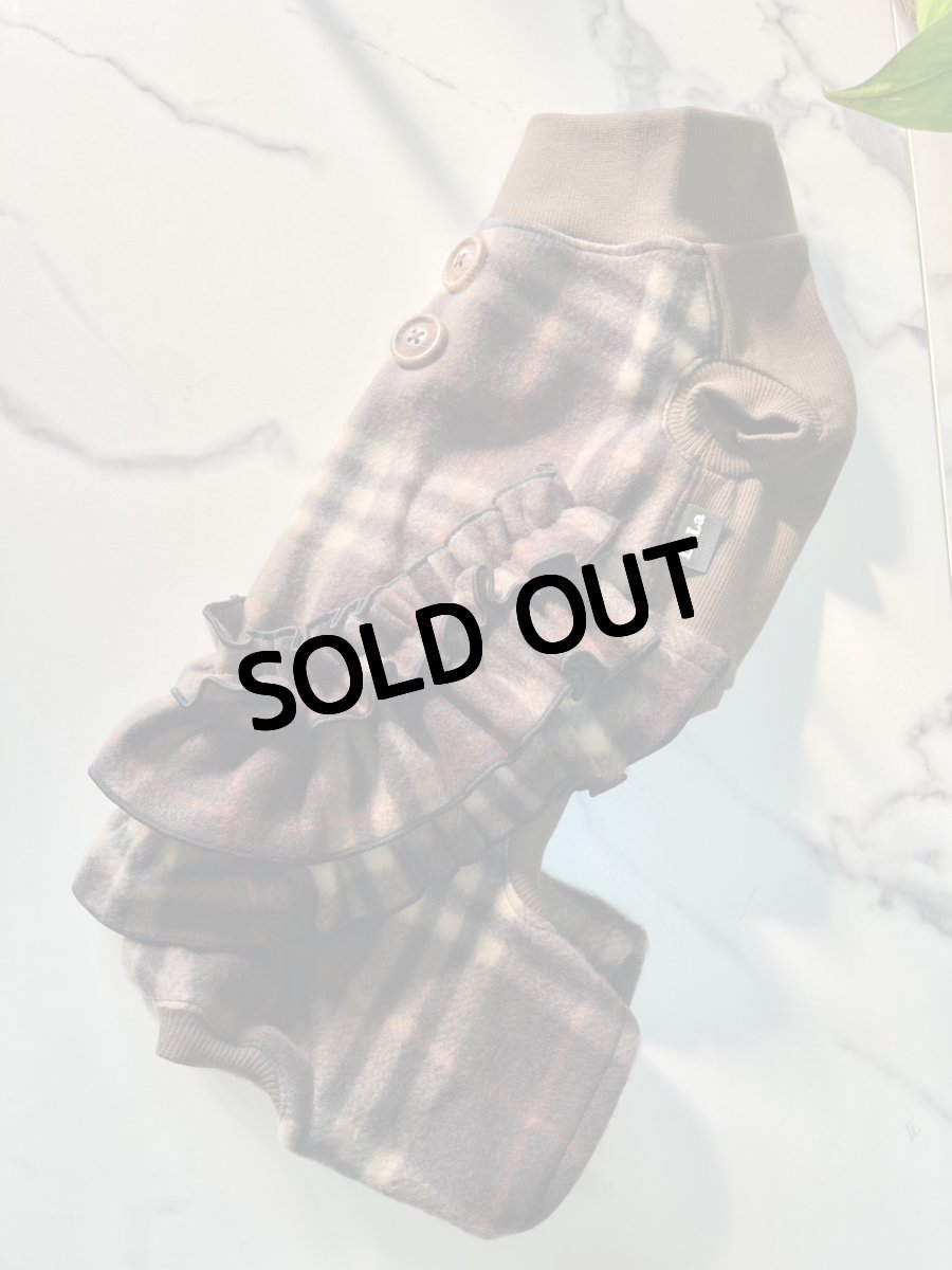 画像3: 【D17】ブラウンチェック柄（フリフリおぱんちゅ） (3)