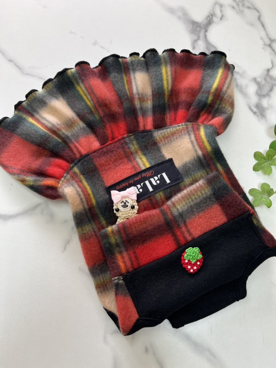 画像3: 【KC】赤チェック柄（ワンピ） (3)