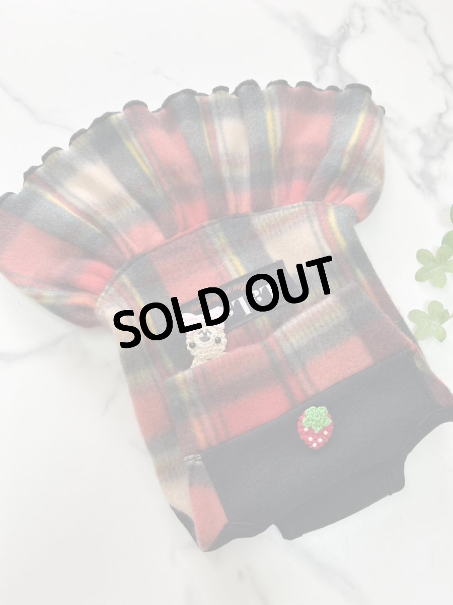 画像3: 【KC】赤チェック柄（ワンピ） (3)