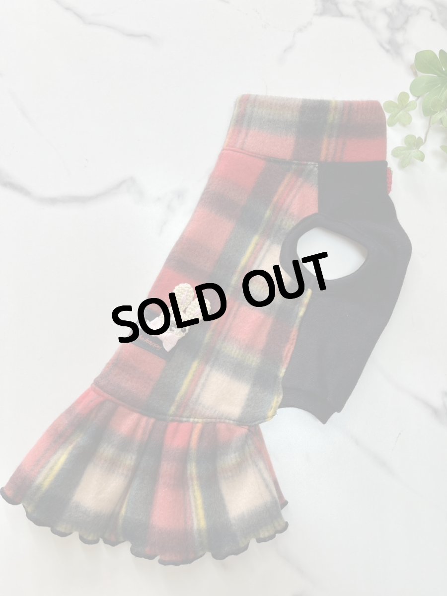 画像4: 【KC】赤チェック柄（ワンピ） (4)