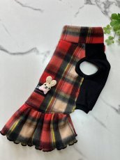 画像4: 【KC】赤チェック柄（ワンピ） (4)