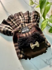 画像3: 【D16】ブラウンチェック柄（ワンピ） (3)