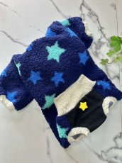 画像3: 【D】星ボアのロンパース（青） (3)