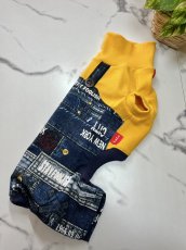 画像5: 【D18】重ね着風ロンパース(イエロー英字) (5)