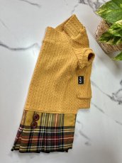 画像3: 【D19】アラン短いお袖付きワンピ（マスタード） (3)