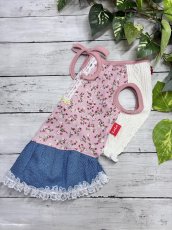 画像2: 【D】ミニいちごワンピ♪デニム風 (2)