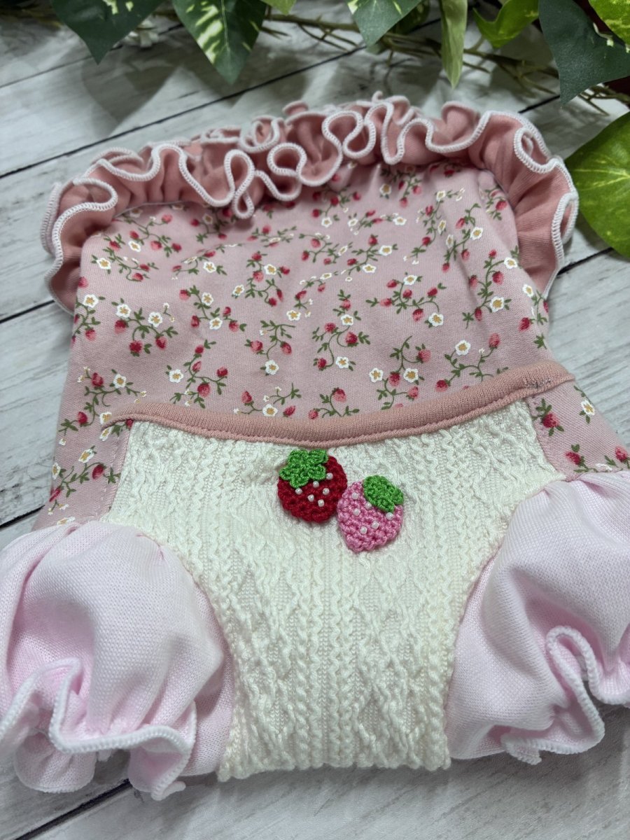 画像3: 【TS・D】ミニいちごワンピ♪うねうねパフ (3)