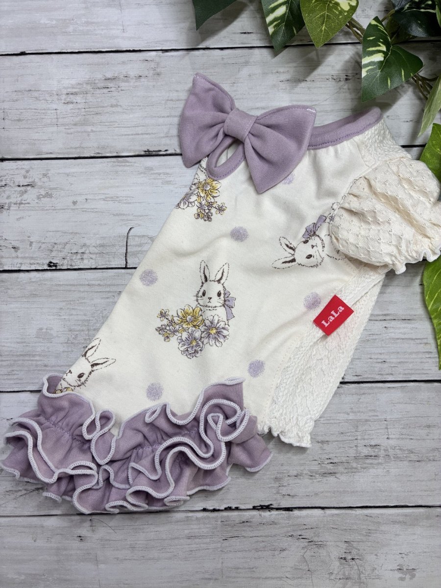 画像3: 【D・TS】紫うさぎうねうねワンピ♪パフスリ (3)