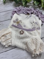 画像2: 【D・TS】紫うさぎうねうねワンピ♪パフスリ (2)