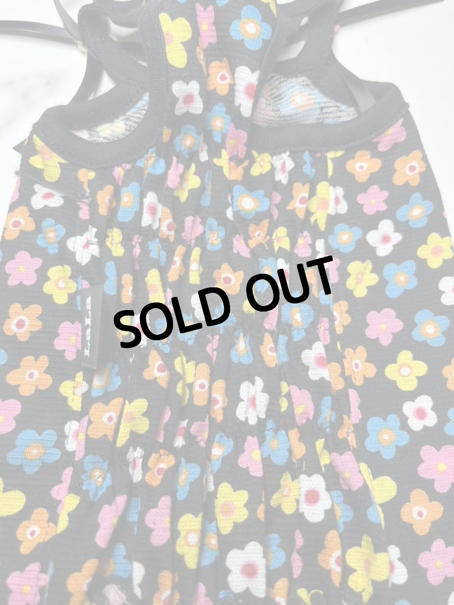 画像4: 【D・KC】カラフルお花ワンピ♪（黒） (4)