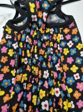 画像4: 【D・KC】カラフルお花ワンピ♪（黒） (4)