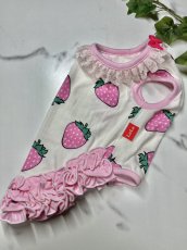 画像3: 【TS/D1５】ピンク苺うねうねワンピ (3)