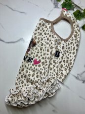 画像4: 【D49】ヒョウ柄プリントうねうねワンピ (4)