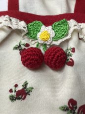 画像2: 【TS58】苺柄うねうねキャミワンピ (2)
