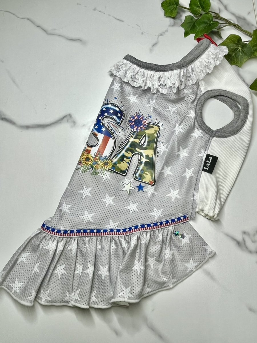 画像4: 【D29】USAプリントワンピ♪ (4)