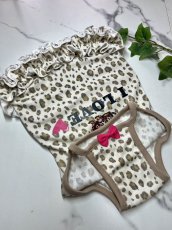 画像3: 【D49】ヒョウ柄プリントうねうねワンピ (3)